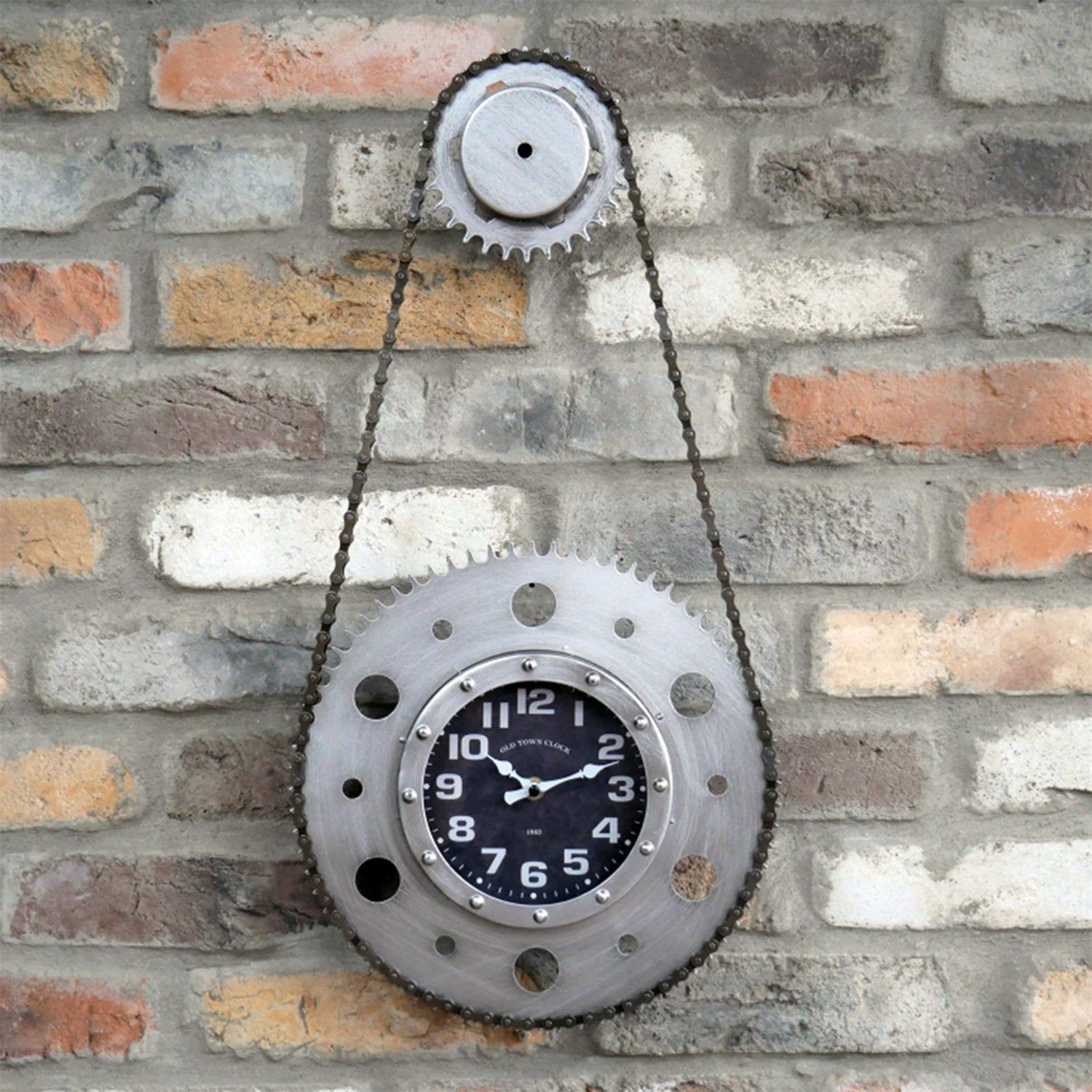 Industrial Bike Chain Wall Clock