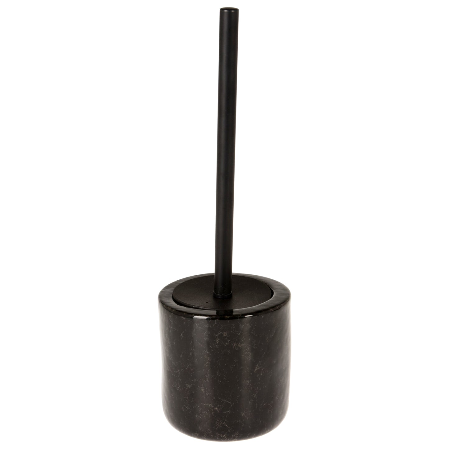 Black Reactive Glaze Stoneware Toilet Brush Holder