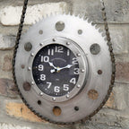Industrial Bike Chain Wall Clock