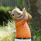 Neuartiges Golf-Eichhörnchen-Ornament aus Kunstharz