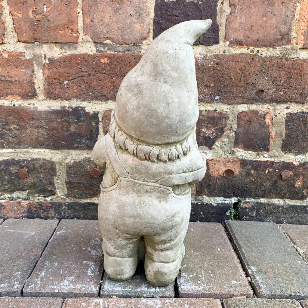 Stone Jolly Gnome Garden Sculpture