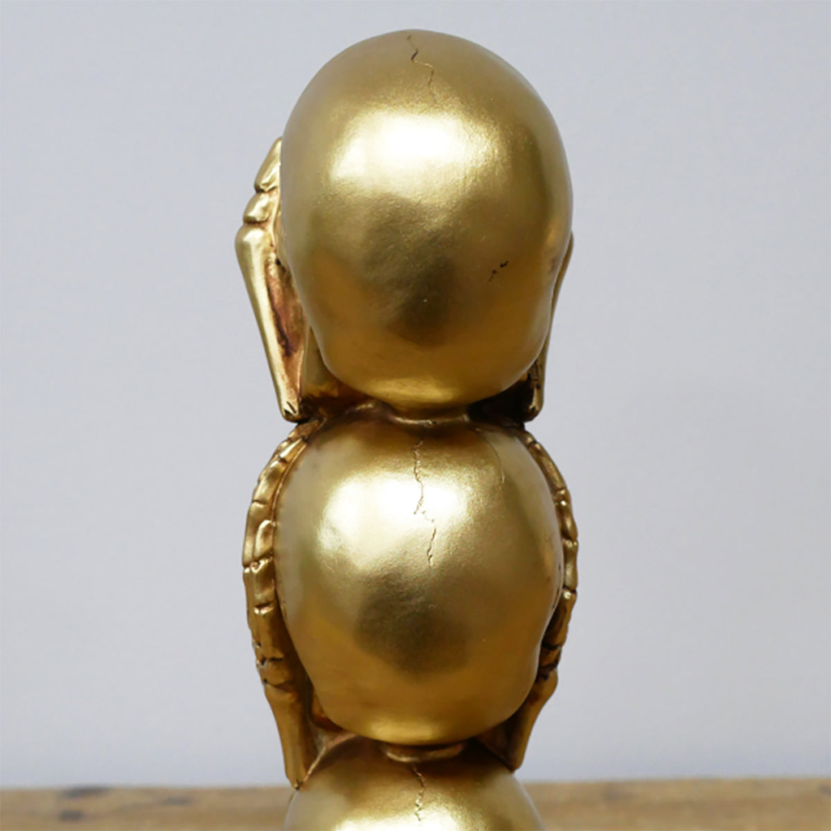 Gold Three Wise Skulls Totem Ornament