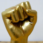 Gold Power Fist Hand Ornament