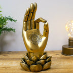 Gold OK Mandala Hand Ornament