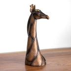 Bronze Giraffe Candlestick Holder