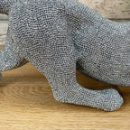 Silver Glitter Cheetah Sculpture