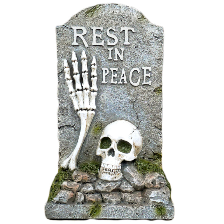 RIP Gravestone Skeleton Ornament