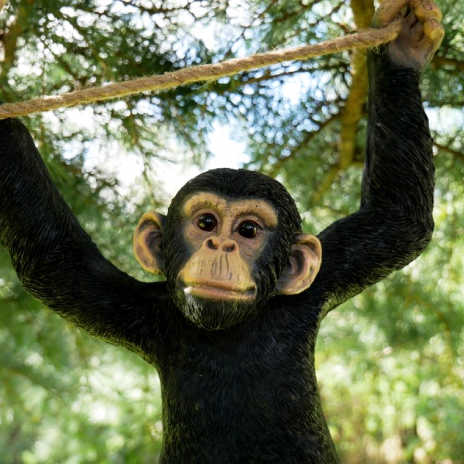 Black Climbing Monkey Ornament