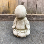 Heavy Stone Zen Monk Sculpture