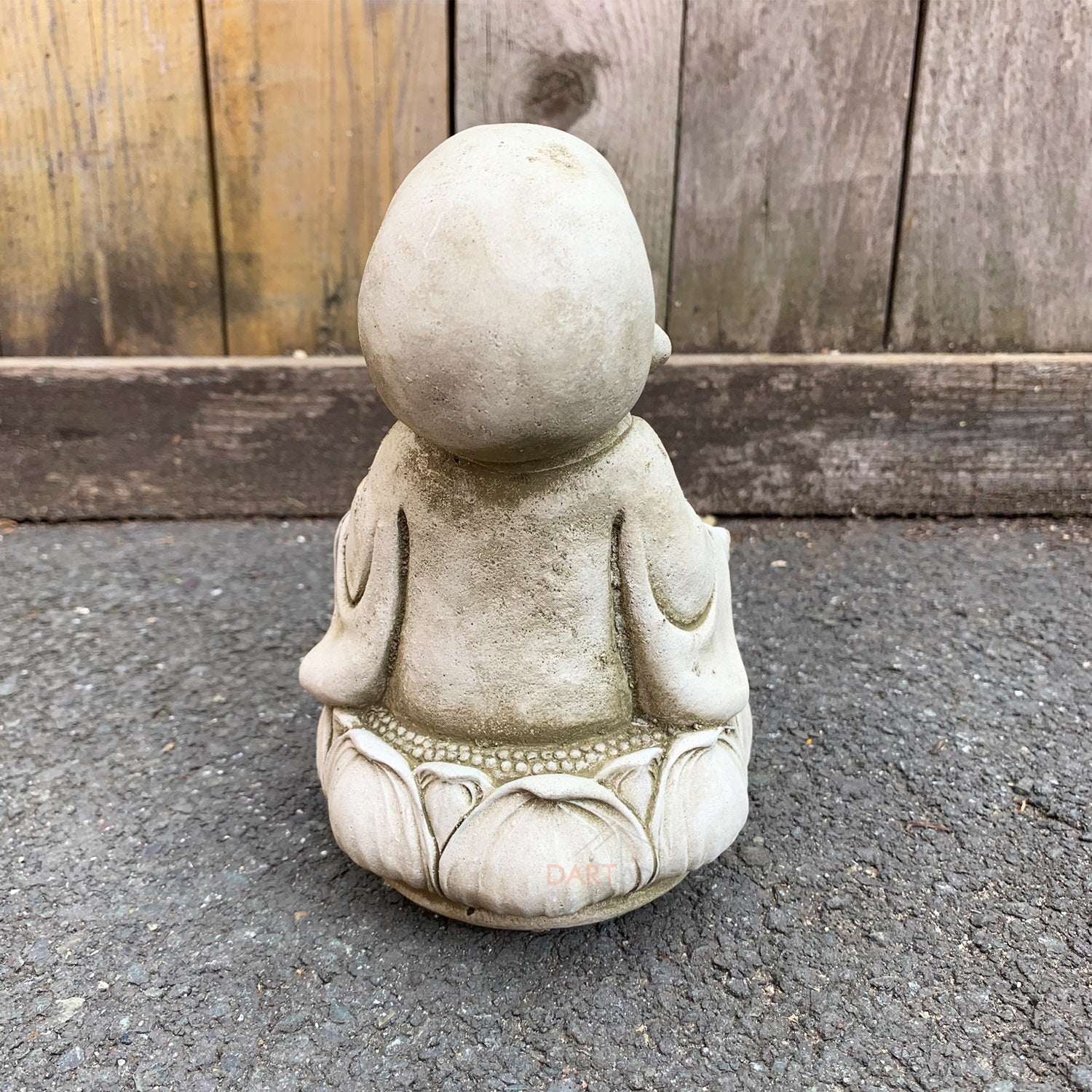 Heavy Stone Zen Monk Sculpture