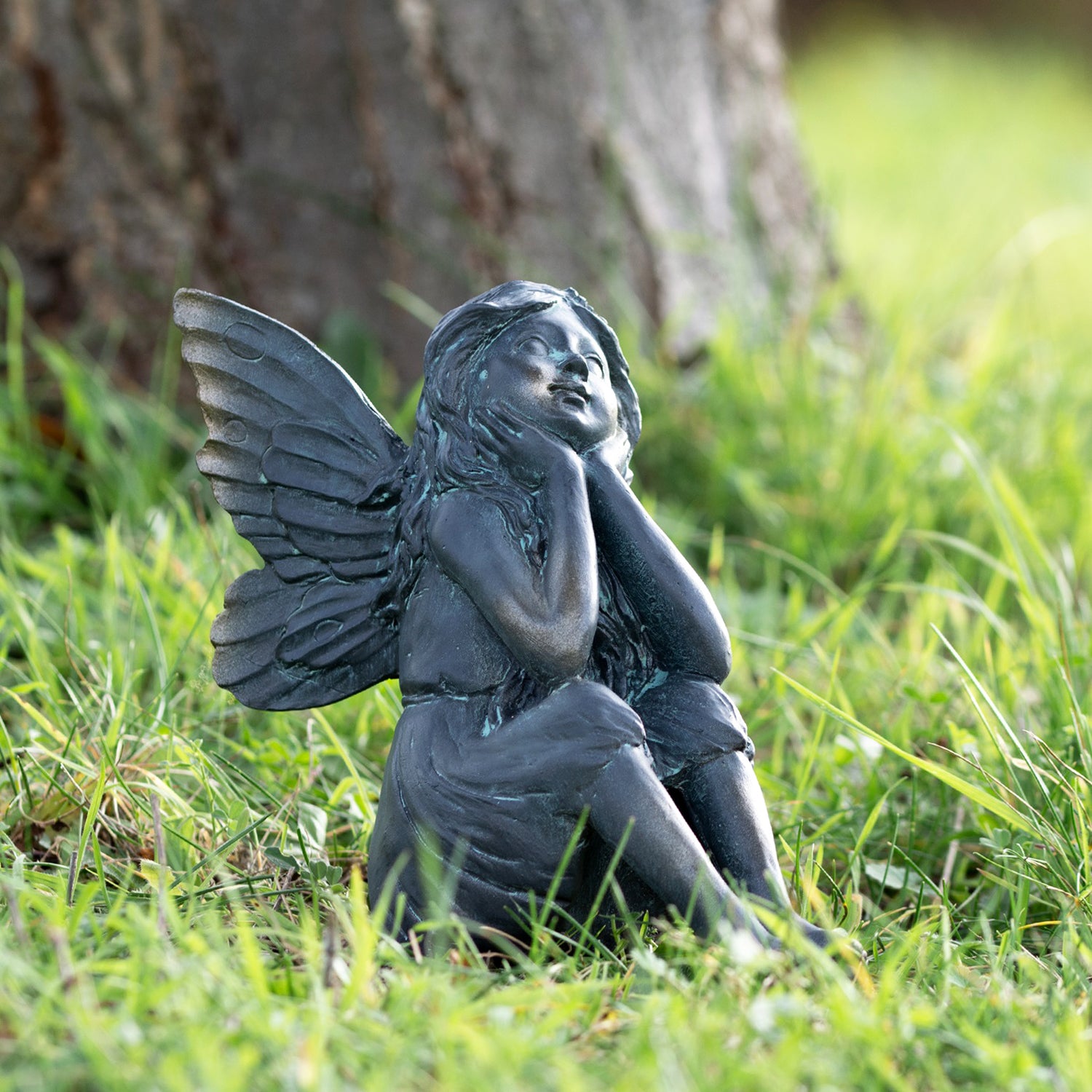 Tagträumendes Harz-Engel-Feen-Ornament AUSVERKAUF