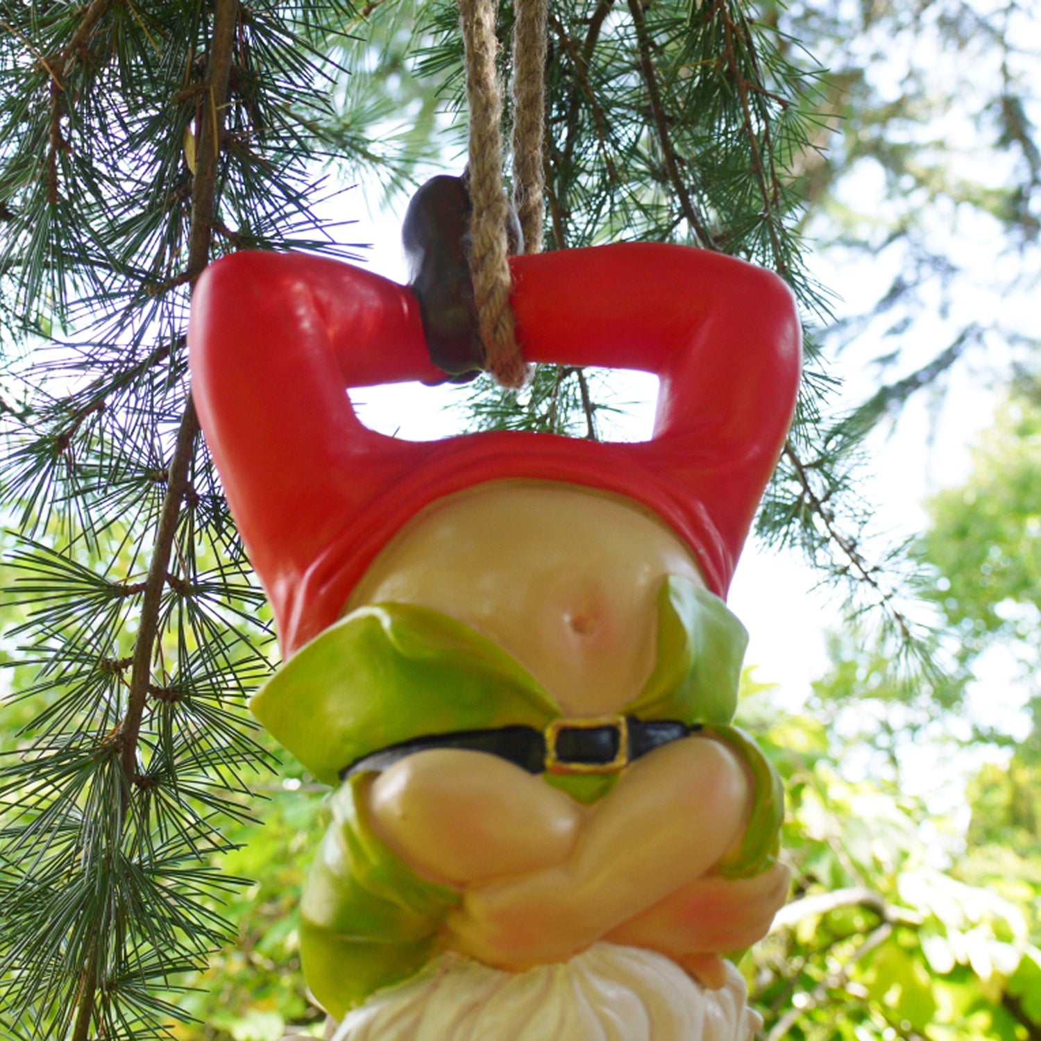 Rope Hanging Gnome Garden Ornament B