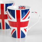 Set Of 4 Union Jack Flag Mugs