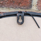 Bronze Metal Round Cat Silhouette Mirror