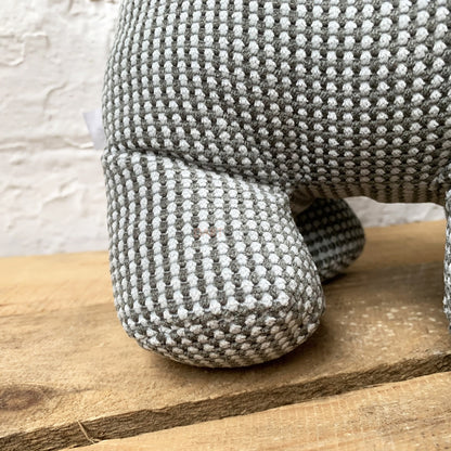 Grey Dog Doorstop