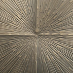 Textured Sunburst Metal Decorative Wall Panel