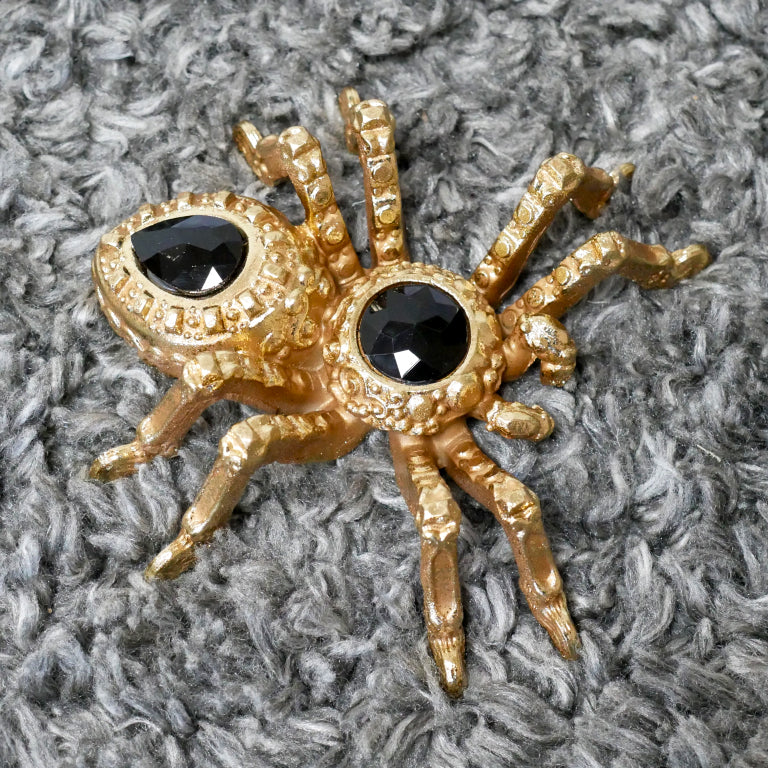 Gold Jewelled Spider Ornament