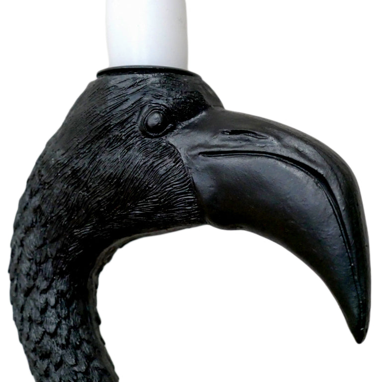 Black Flamingo Bird Candlestick Holder
