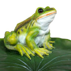 Frog On Lilypad Garden Bird Bath Ornament