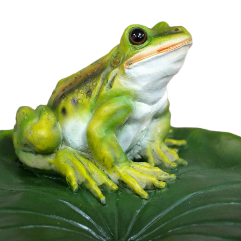 Frog On Lilypad Garden Bird Bath Ornament
