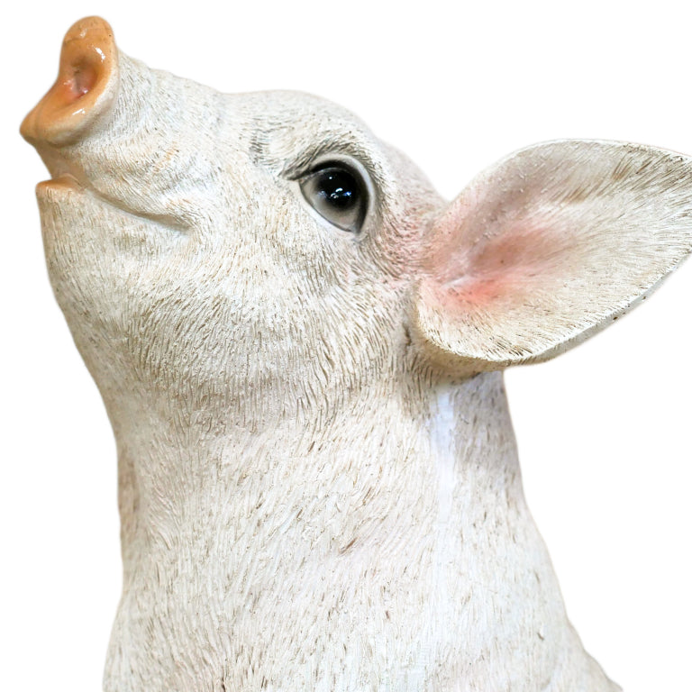 Stretching Pig Ornament