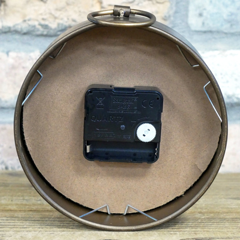 Vintage Gold Round Rope Mantel Clock