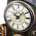 Vintage Metal Rocket Mantel Clock