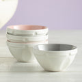 Set of 4 Pastel Ceramic Food Prep Bowls