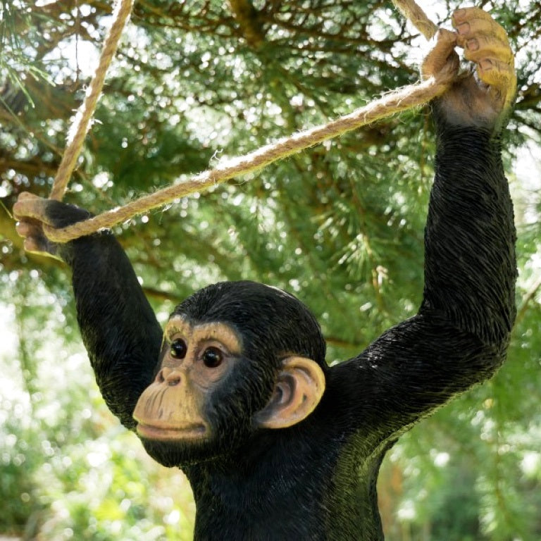 Black Climbing Monkey Ornament