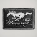 Black Ford Mustang Sign 30x20cm