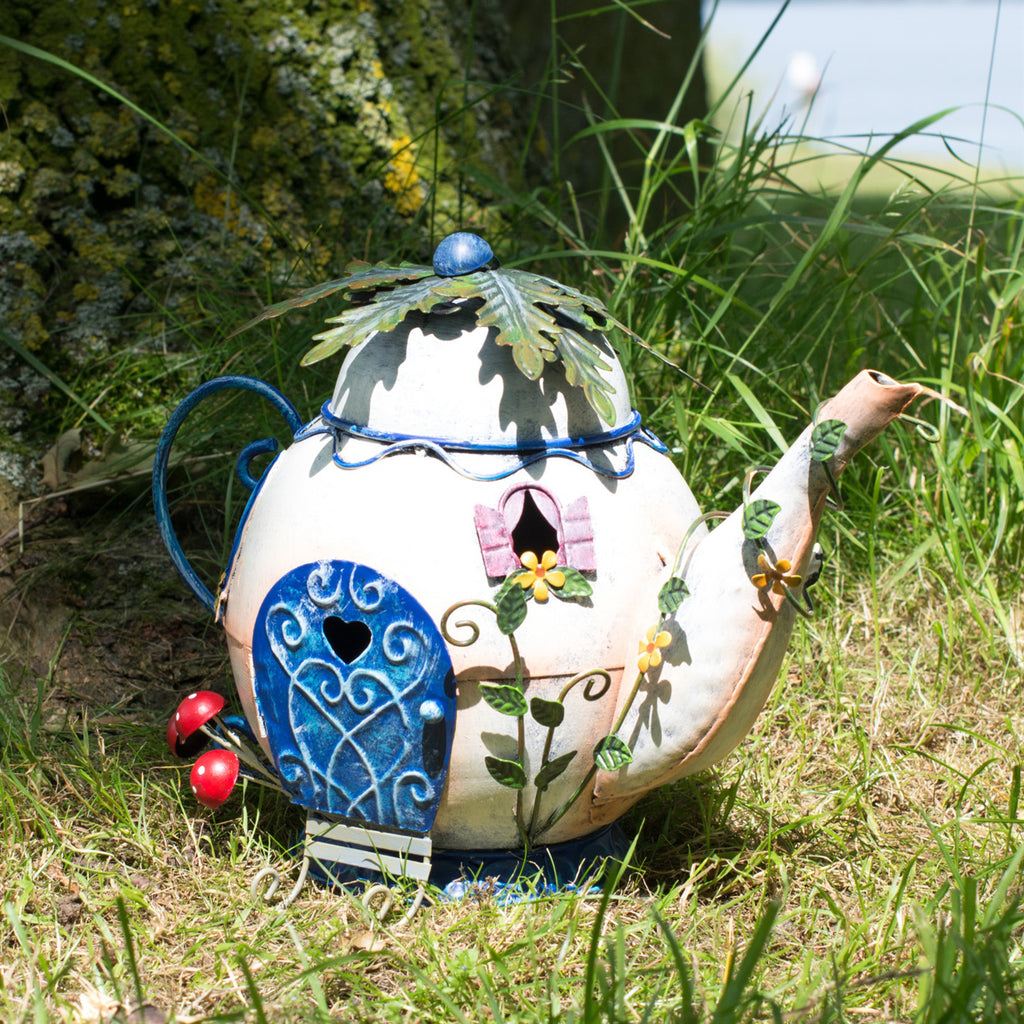 Secret Garden Teapot House Ornament