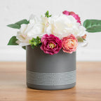 Grey Monochrome Herb Pot
