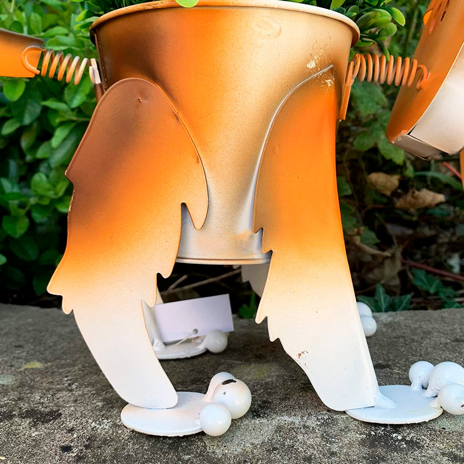 Wackeliger Beagle-Hundepflanzer aus Metall