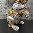 Silbernes Steampunk-Kaninchen-Ornament
