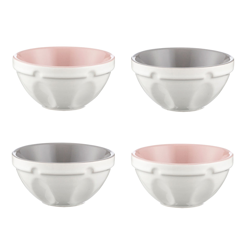 Set of 4 Pastel Ceramic Food Prep Bowls