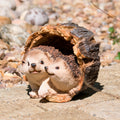 Hedgehogs In Log Ornament