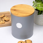 Retro Grey 3 Litre Cookie Jar