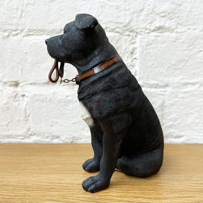 Staffordshire Bull Terrier On Lead Ornament
