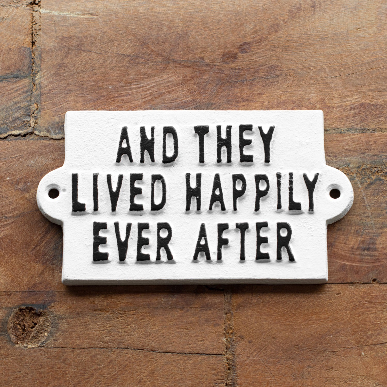 White Happily Ever After Sign