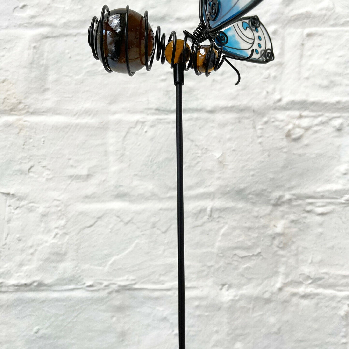 Stained Glass Bumble Bee Garden Stake