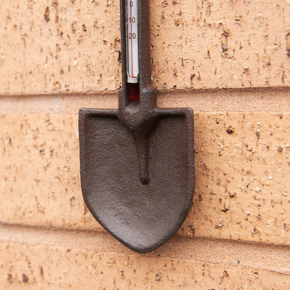 Cast Iron Spade Garden Thermometer