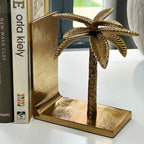 Gold Palm Tree Bookends