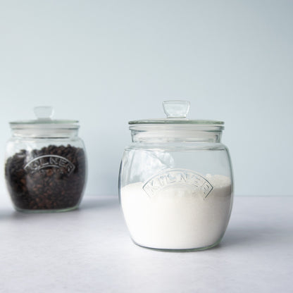 Set Of 3 Kilner Universal Push Top Storage Jars