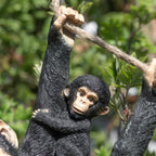 Rope Hanging Monkey & Baby Ornament