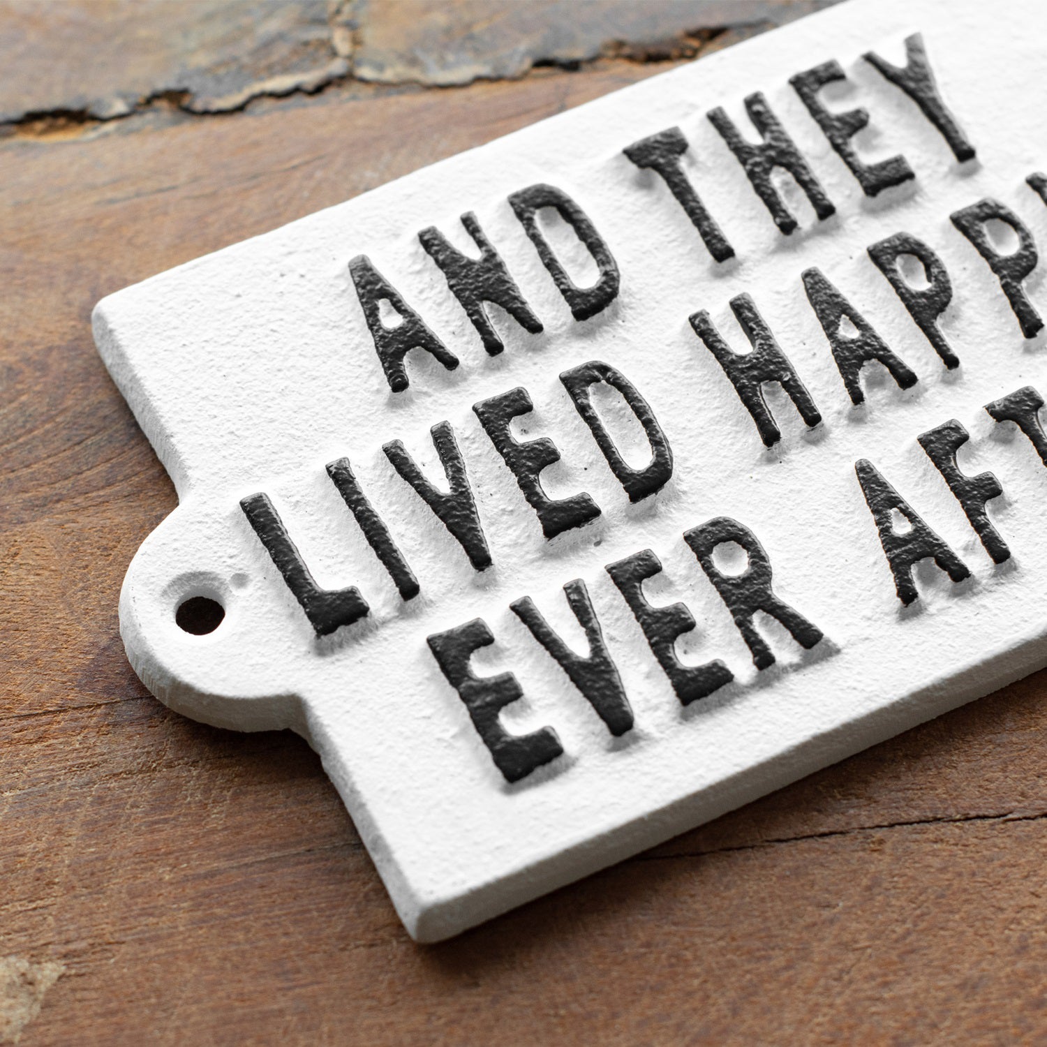 White Happily Ever After Sign