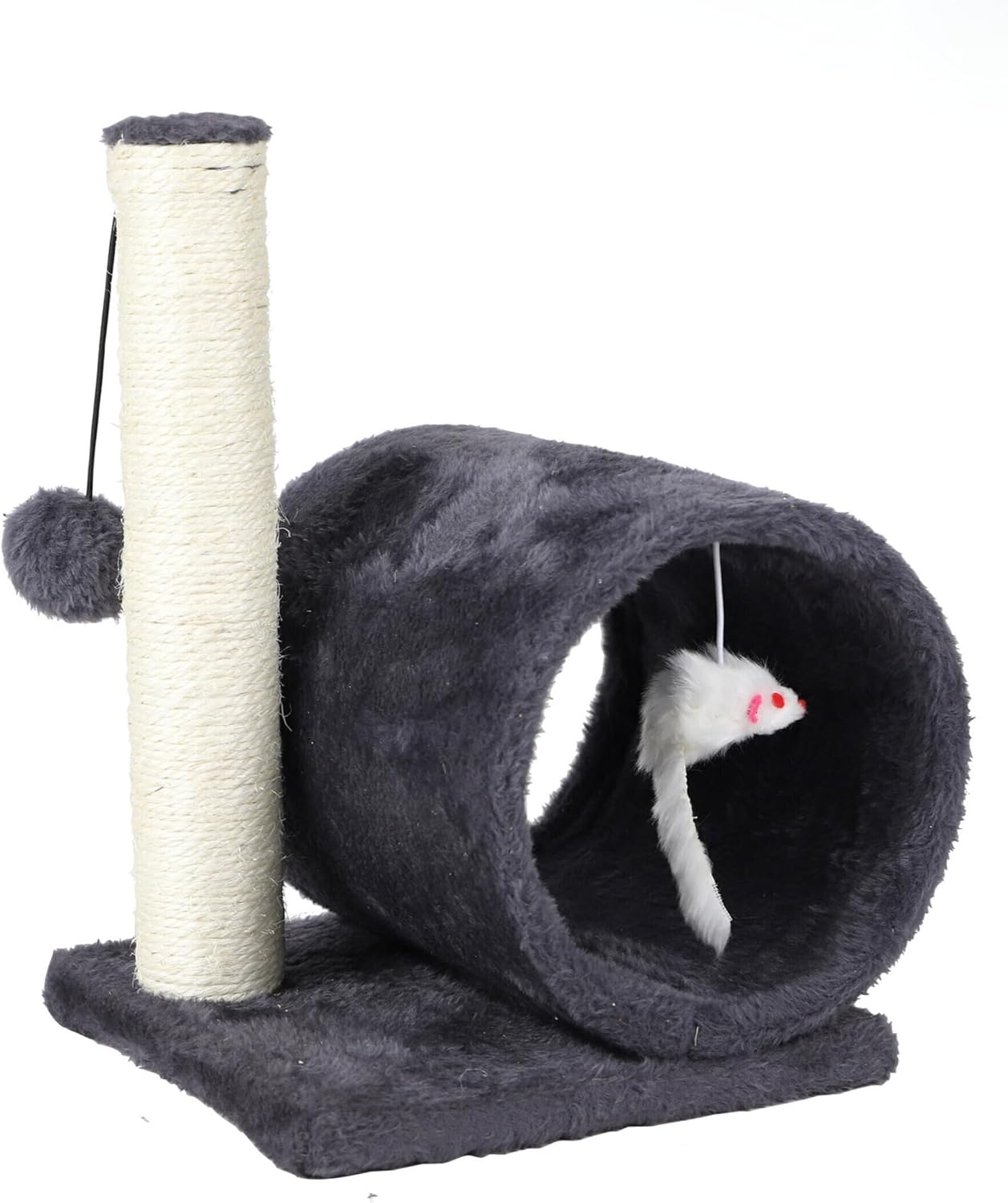 Katzenkratzbaum mit Ball und Maus