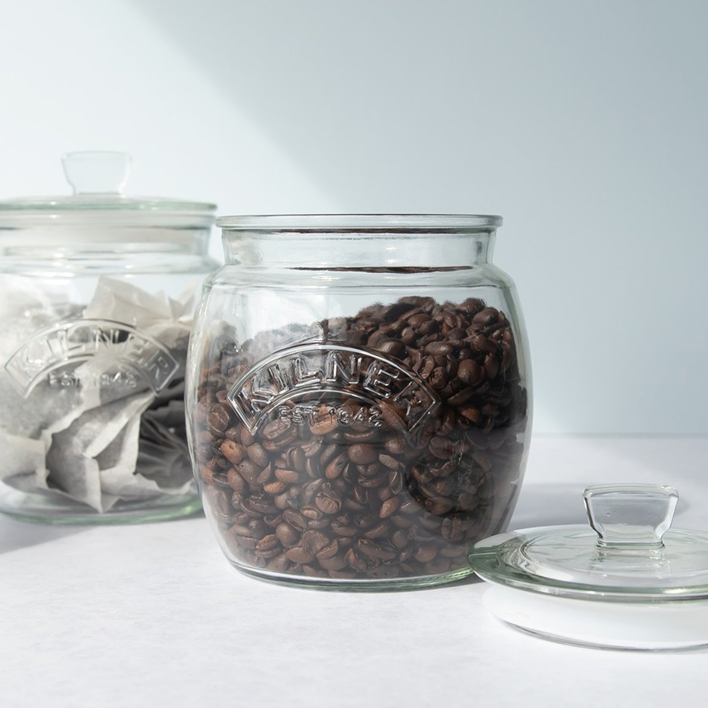 Set Of 3 Kilner Universal Push Top Storage Jars