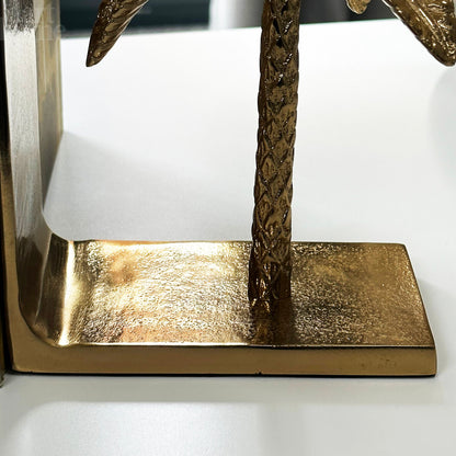 Gold Palm Tree Bookends