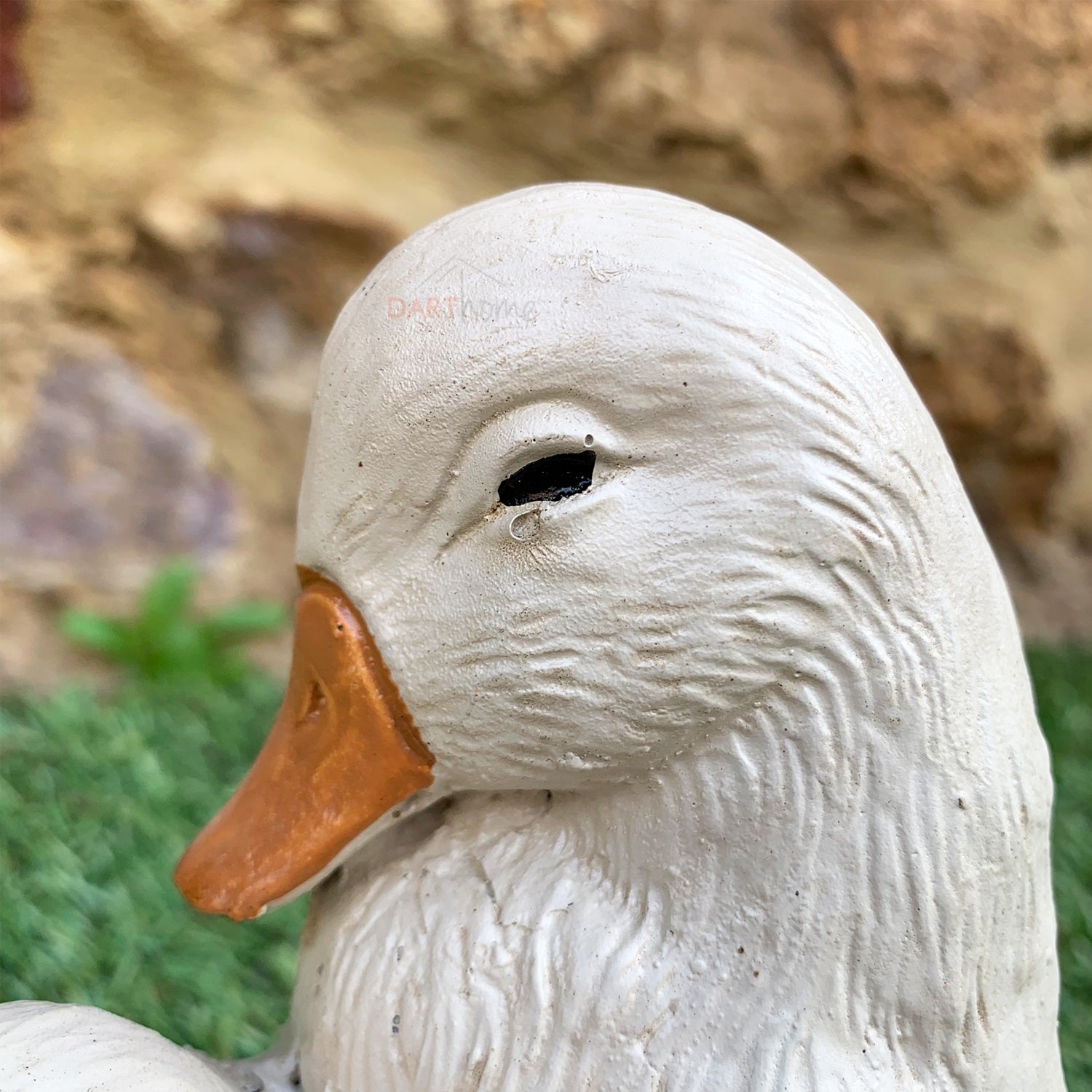 White Cute Ducks Ornaments