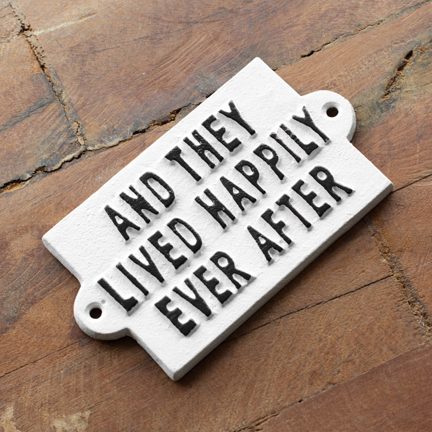 White Happily Ever After Sign